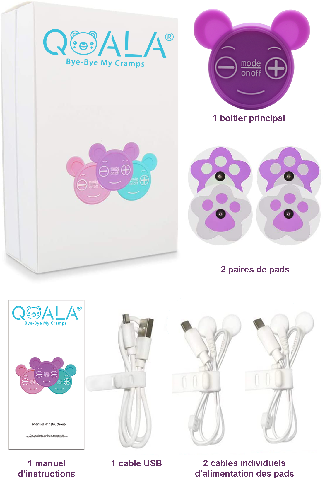 Qoala Cutty Purple (Violet) - SISTERS 2 - 1 Qoala et 2 utilisatrices-Qoala