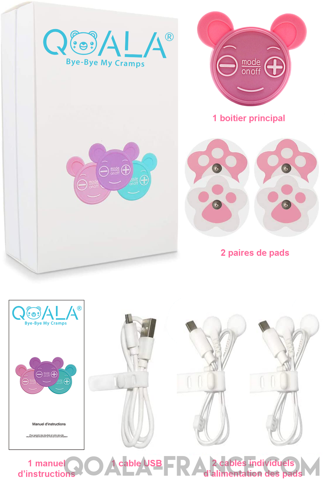 Qoala Sweet Pink (Rose) - SISTERS 2 - 1 Qoala et 2 utilisatrices-Qoala